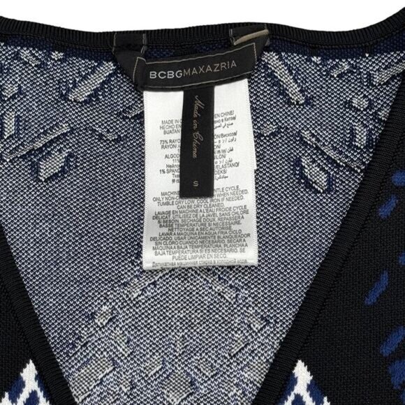 BCBGMaxAzria Gari Jacquard Bodycon Dress Womens Size Small - Picture 3 of 6